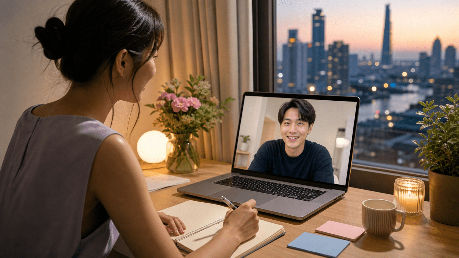 ผู้หญิงไทยเตรียมคุย Zoom ครั้งแรกกับผู้ชายญี่ปุ่น