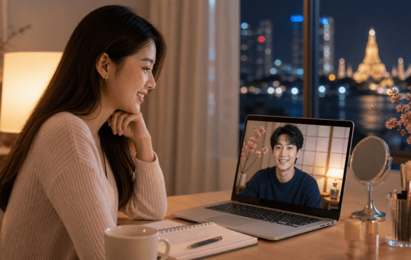 ผู้หญิงไทยเตรียมเดต Zoom ครั้งแรกกับผู้ชายญี่ปุ่น
