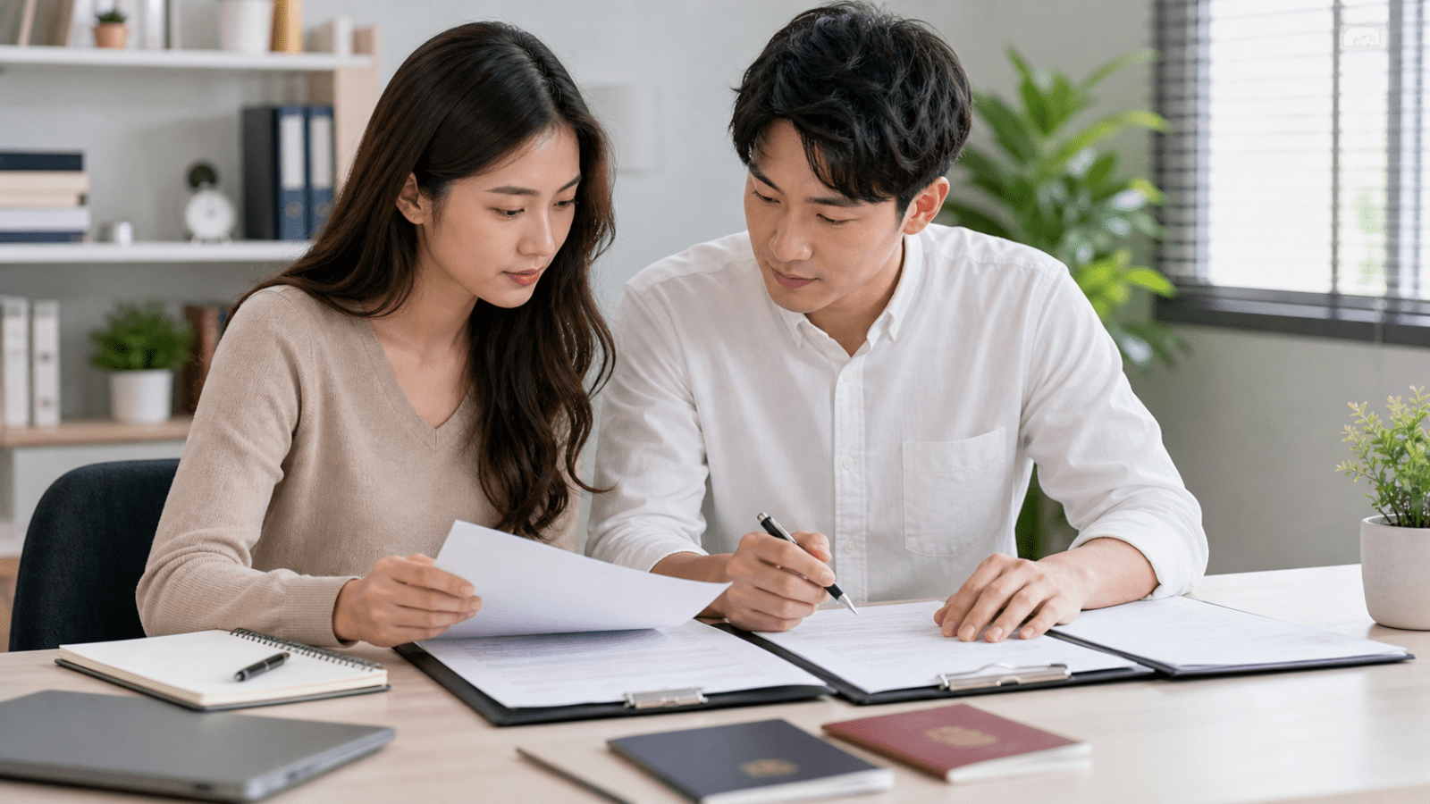 คู่ไทยญี่ปุ่นตรวจสอบเอกสารก่อนแต่งงานอย่างรอบคอบ